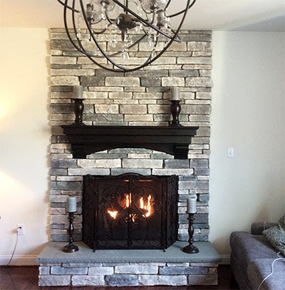 Mantel & Stone After | Ambler Fireplace & Patio in chalfont PA