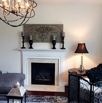 Mantel & Stone Before | Ambler Fireplace & Patio in chalfont PA