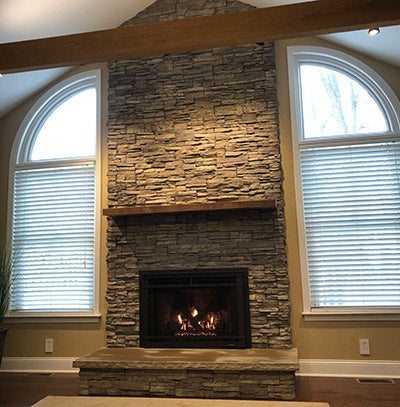 Mantel & Stone After | Ambler Fireplace & Patio in chalfont PA